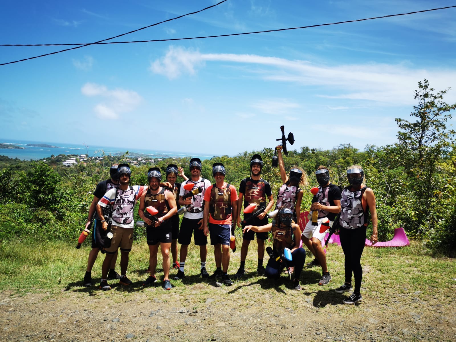 martinique hostel paintball